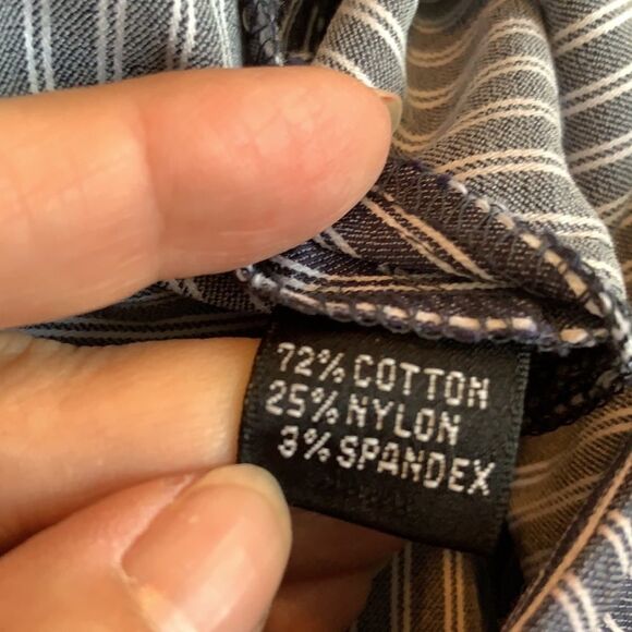 Company Ellen Tracy navy blue striped pants - Picture 8 of 8